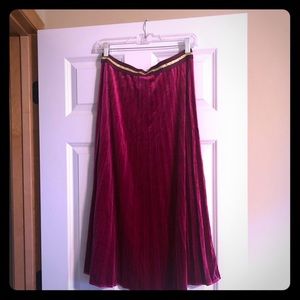 Medium Anthropologie pleated midi skirt